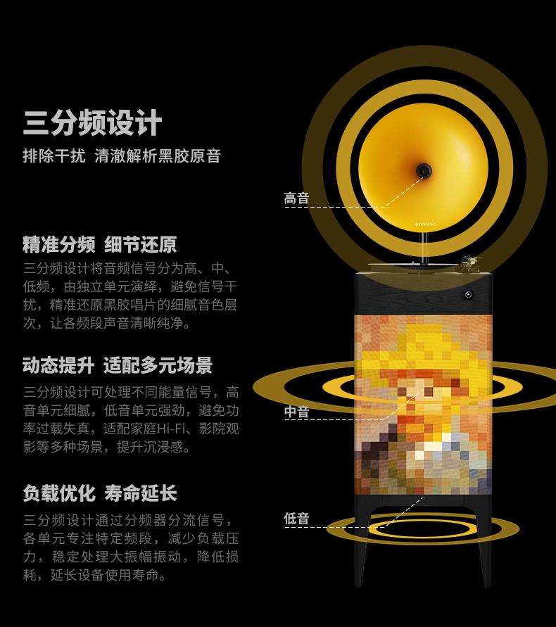 后现代 梵高 专业级留声机